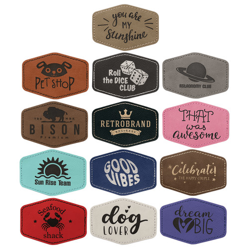 Blank leather hat - leather, patches,